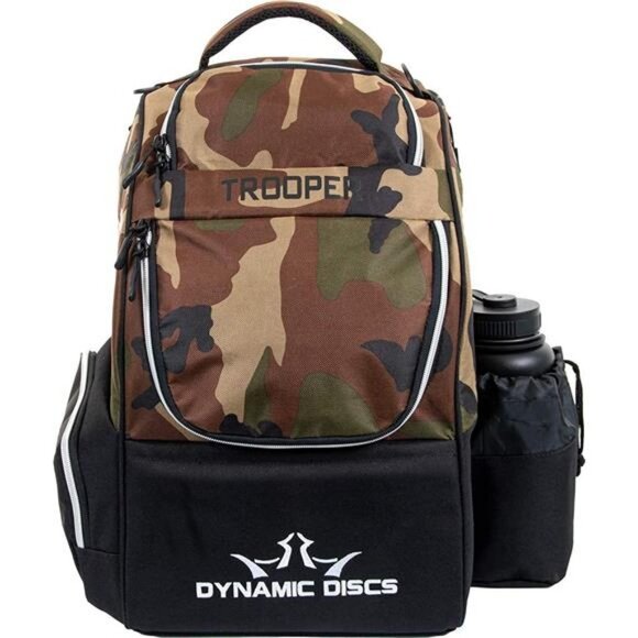 Dynamic Discs Trooper Disc Golf Backpack w/18+ Disc Capacity Woodland Camouflage - Picture 1 of 6